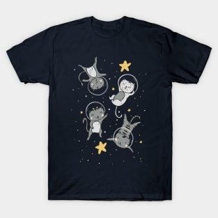 The Space Adventures Of Adorable Kitty Cats T-Shirt